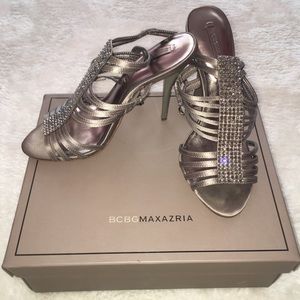 BCBG Strappy Open Toe Heels